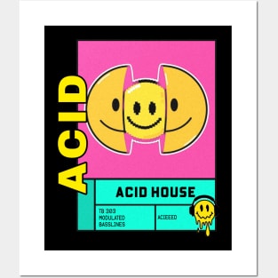 ACID HOUSE - pixel smile Posters and Art